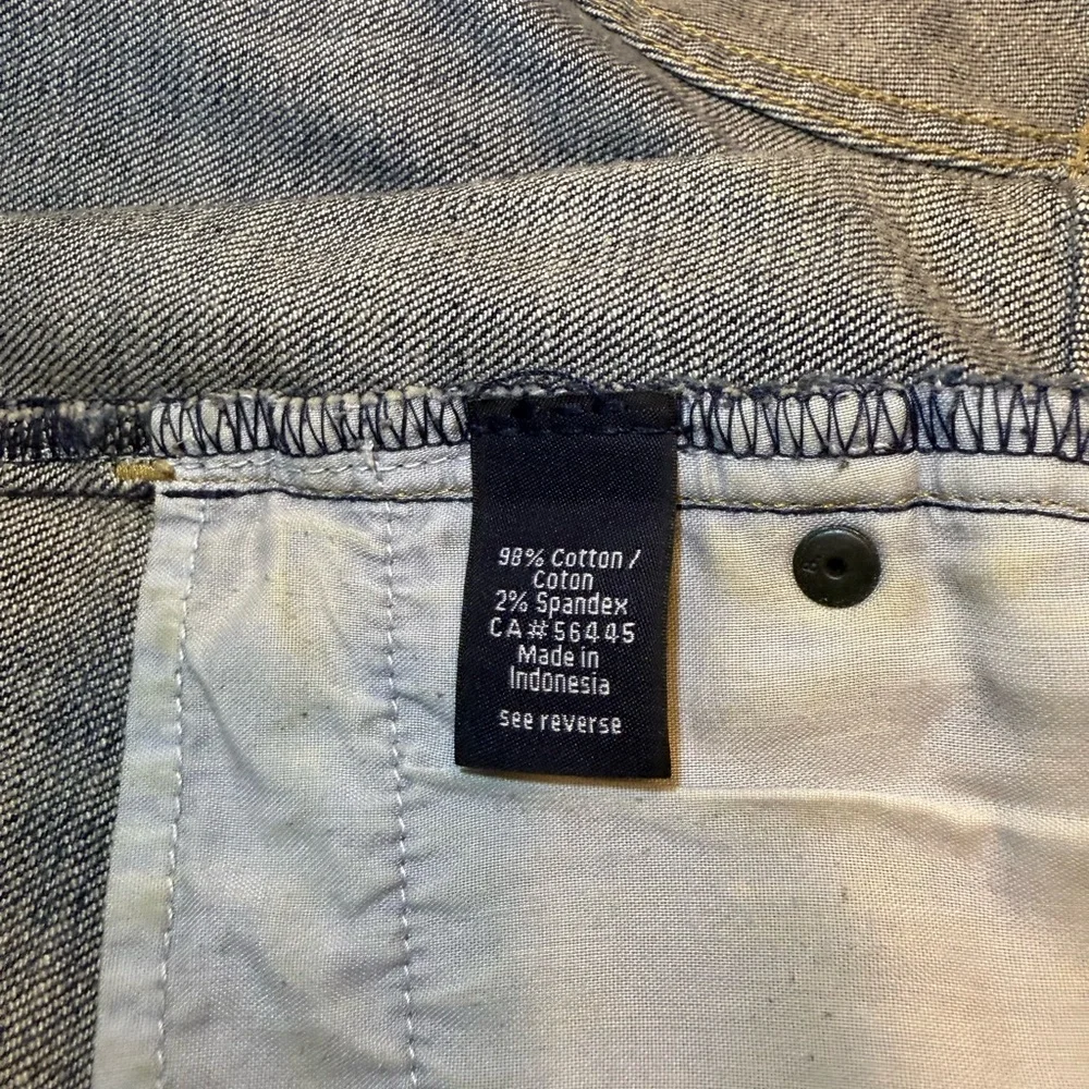 J. Crew Factory Shorts Mid Rise Stretch Hipslung Dark Blue Denim Cuffed EUC - Picture 9 of 13